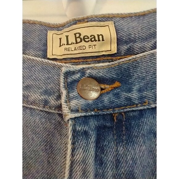 LL Bean Men's Jeans Relaxed Fit Straight Leg Faded Denim Cotton - 38 x 32  NWT - Picture 3 of 9
